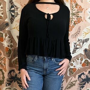 Medium Black Kendall and Kylie Longsleeve